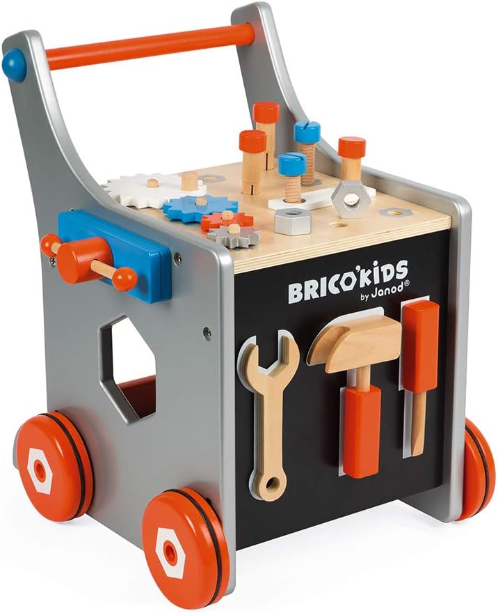 Magnetic Wood Tool Cart with 26 Accessories U2199