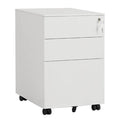 Metal Vertical Lockable Filing Cabinet, 3-Drawer Box/Box/File Full Width Pull, Mobile with Wheel G7607