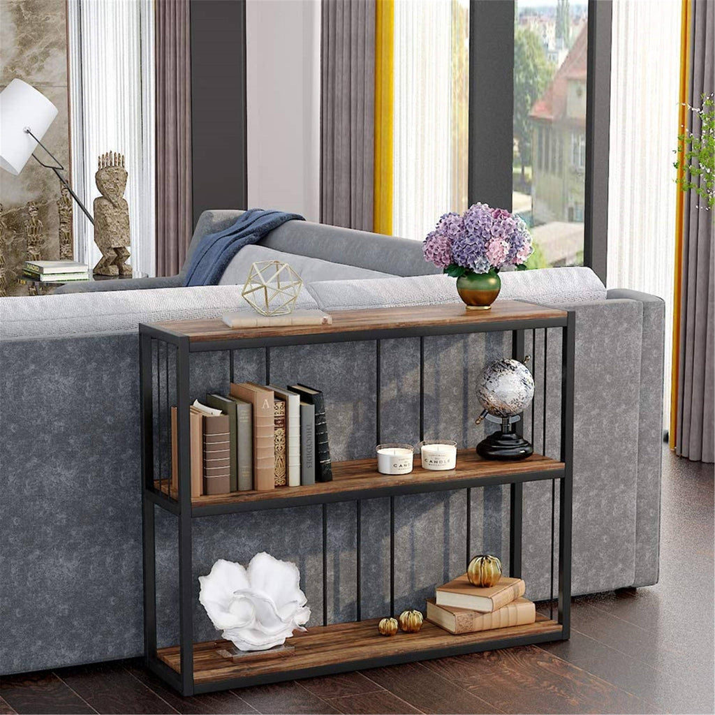 Rustic-Brown 3-Tier Console Table U671738