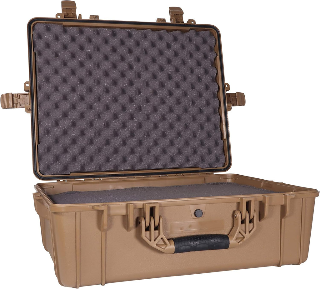 Black Waterproof Hardshell Cargo Trunk Storage Case with Foam, Pack of 2 Z13975