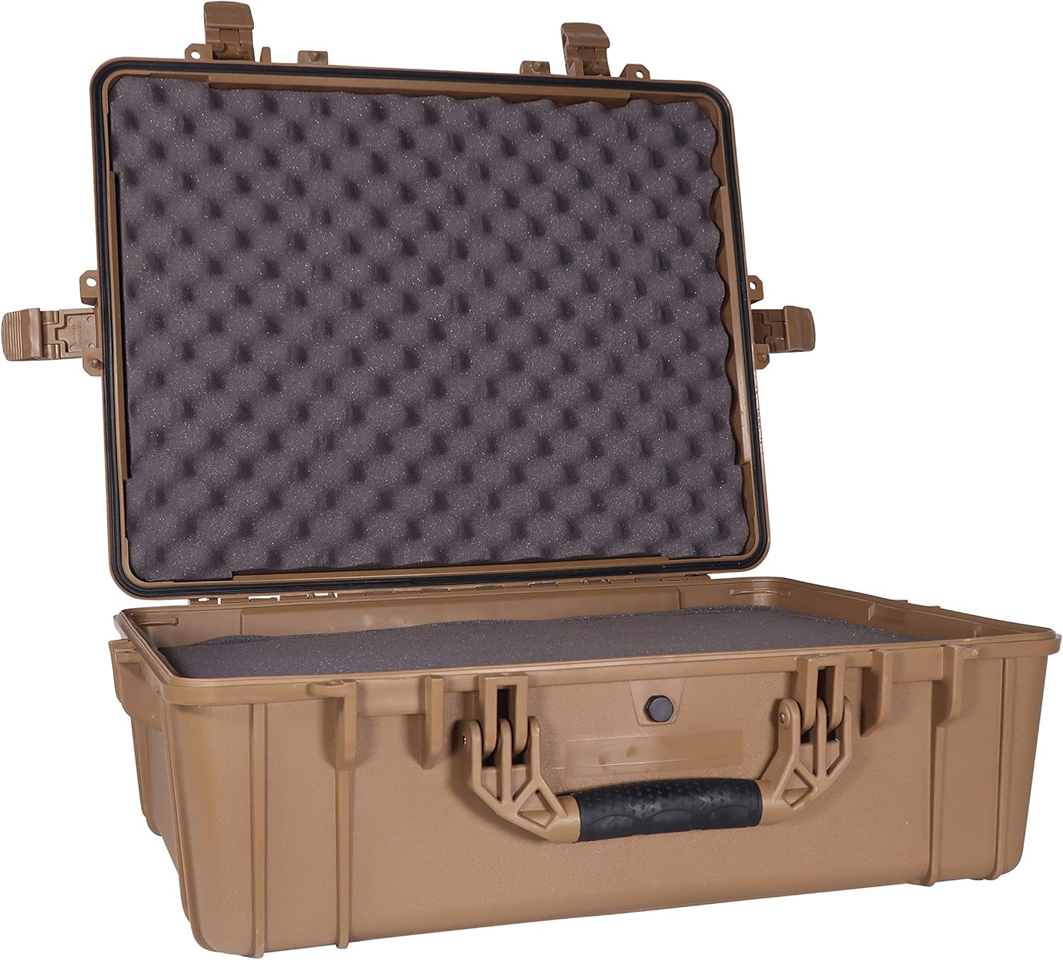 Black Waterproof Hardshell Cargo Trunk Storage Case with Foam, Pack of 2 Z13975