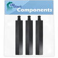 3-Pack Cast Iron BBQ Grill Tube Burner Replacement Parts 15 3/4" T2181