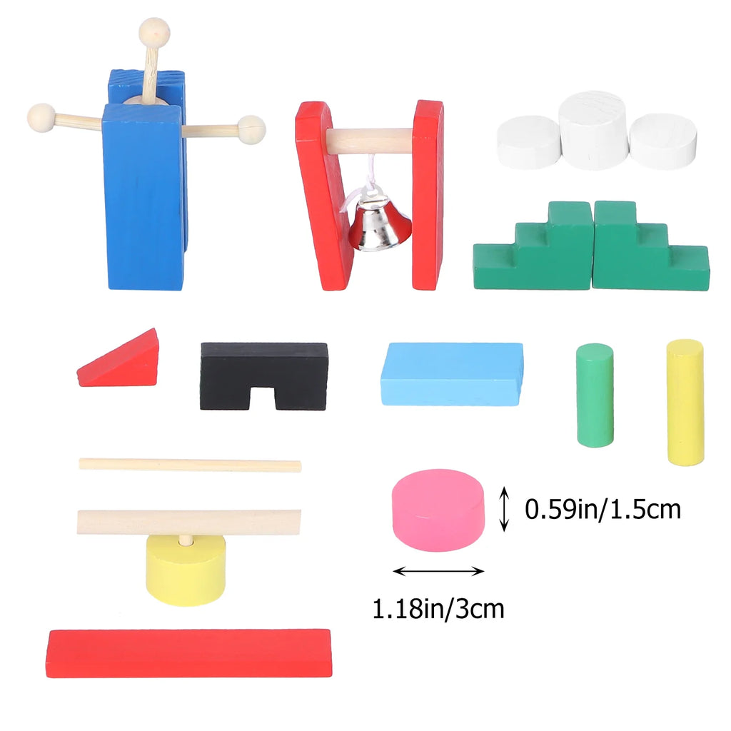 Wooden Domino Blocks Building Toy Educational Toys P14254