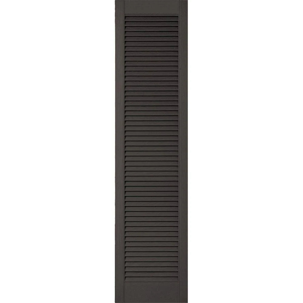 Lifetime Vinyl Louver Shutters per Pair, 18 x 44 R89013