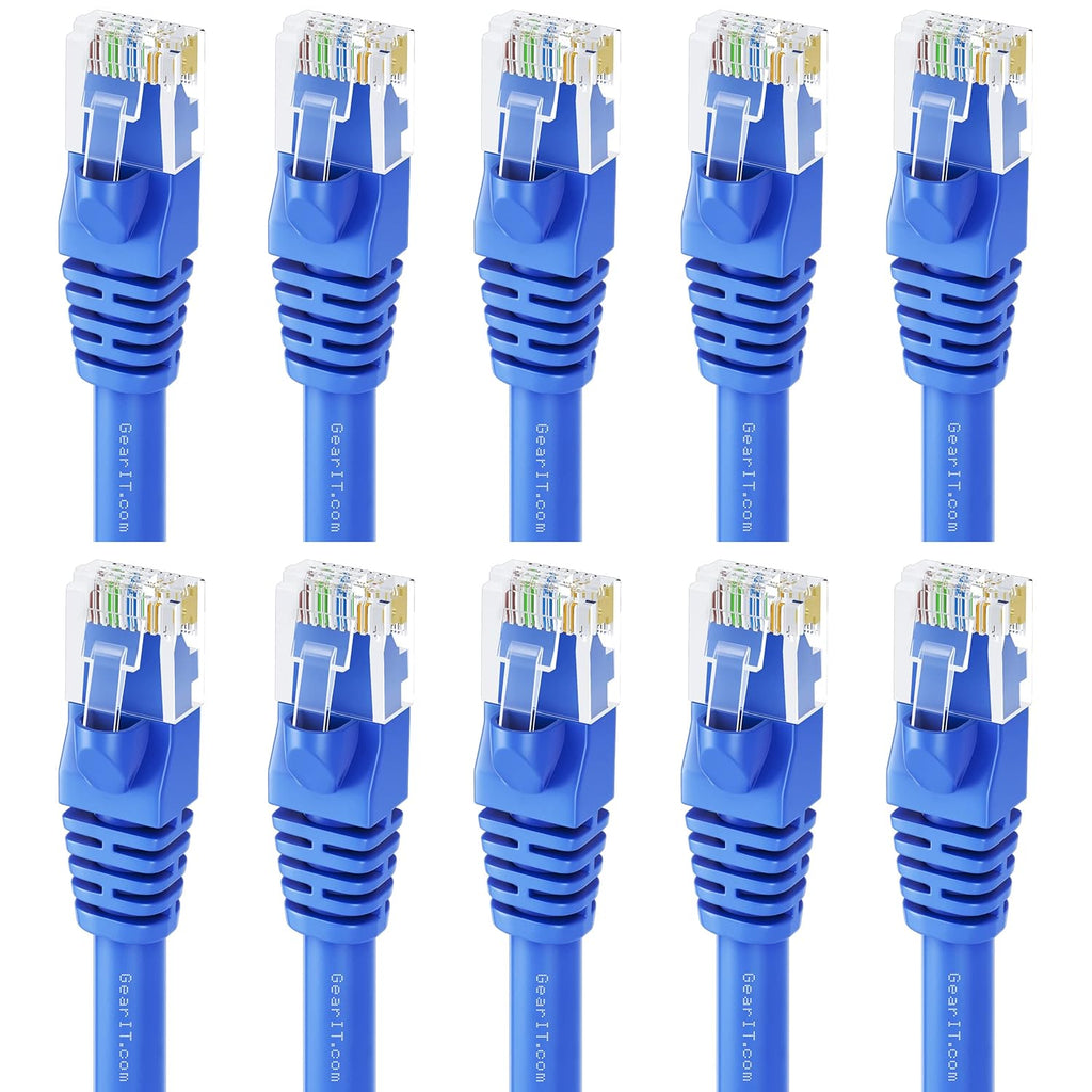 Cat 6 Ethernet Cable 6 ft (10-Pack) Black U903