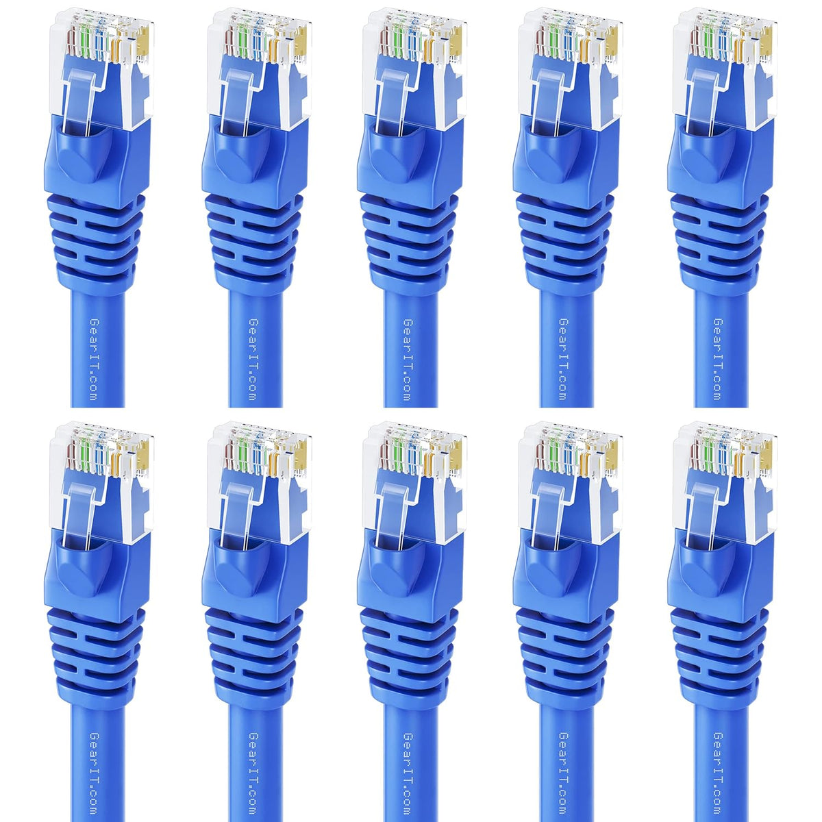 Cat 6 Ethernet Cable 6 ft (10-Pack) Black U903
