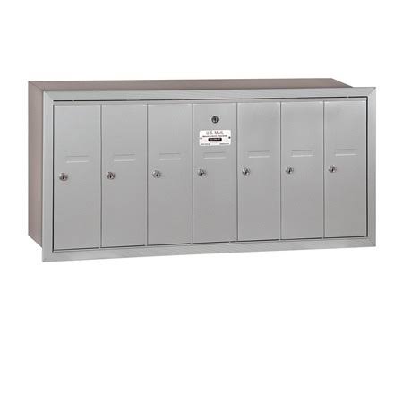 Green Recessed Mounted Vertical Mailbox K1457