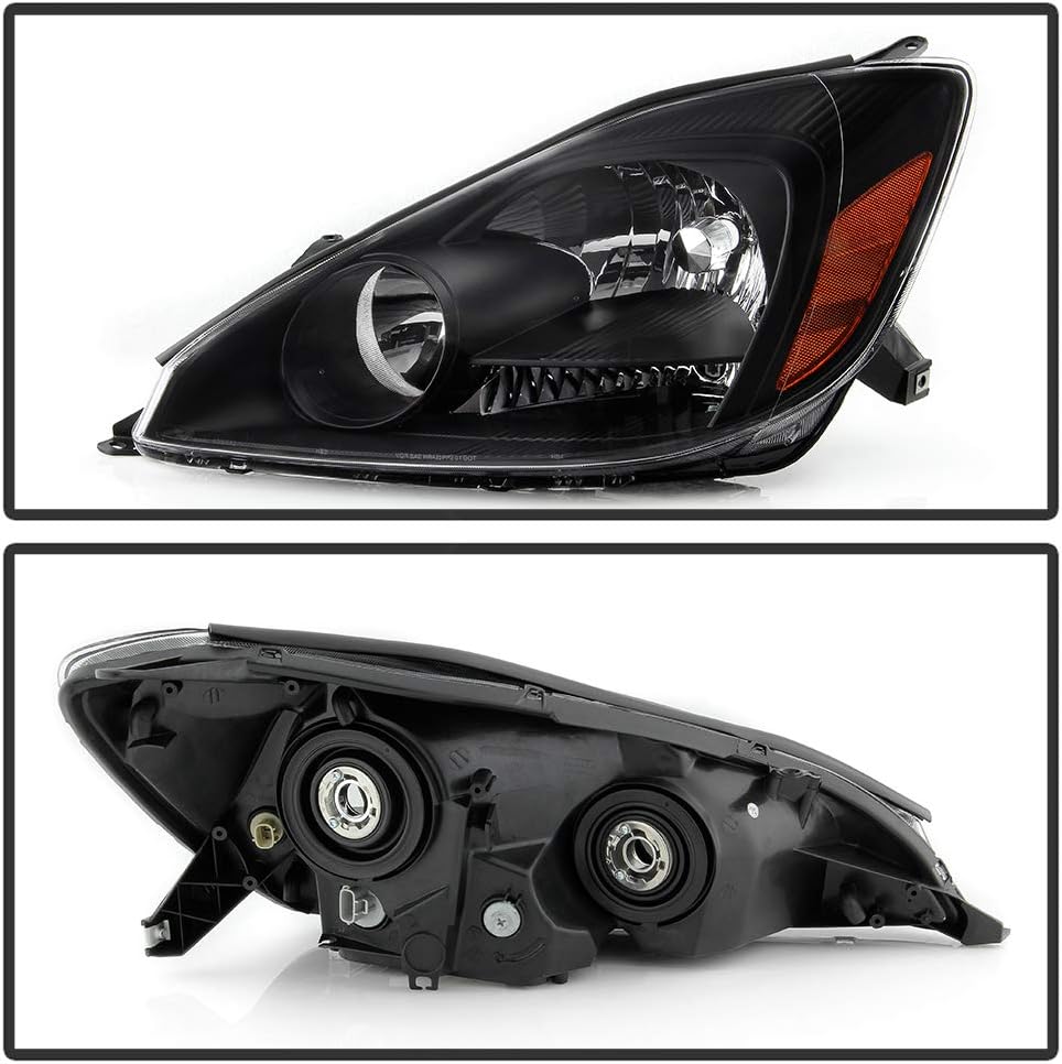 Black Housing Headlights Headlamps Assembly Y2659