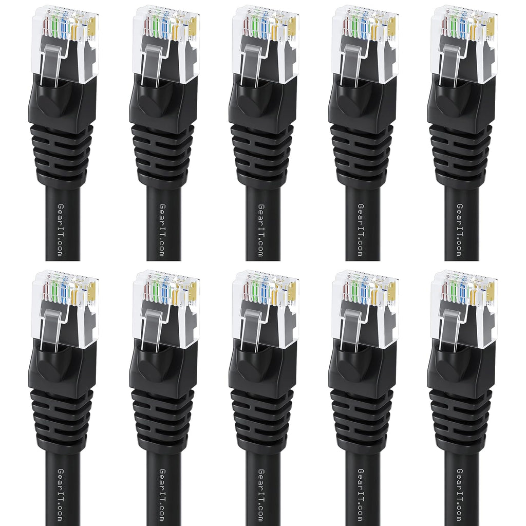 Cat 6 Ethernet Cable 3 ft (10-Pack) Orange Z601