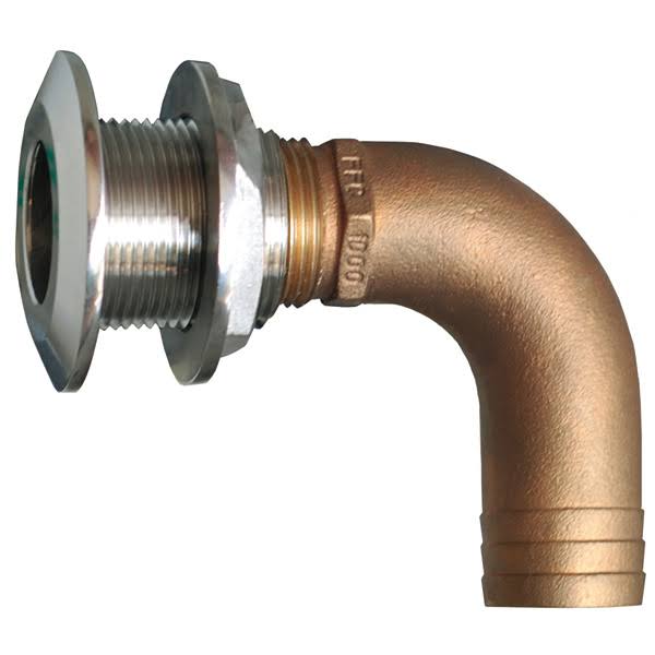 1 1/8x22 Stainless Steel Hose Thru-Hull I222