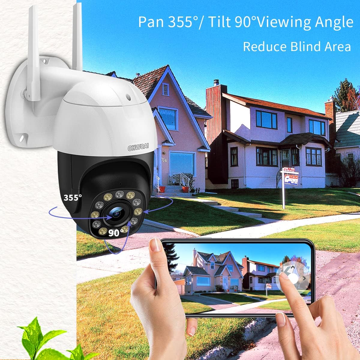 3 Megapixels Wireless Security Camera with 5X Optical Zoom C794336