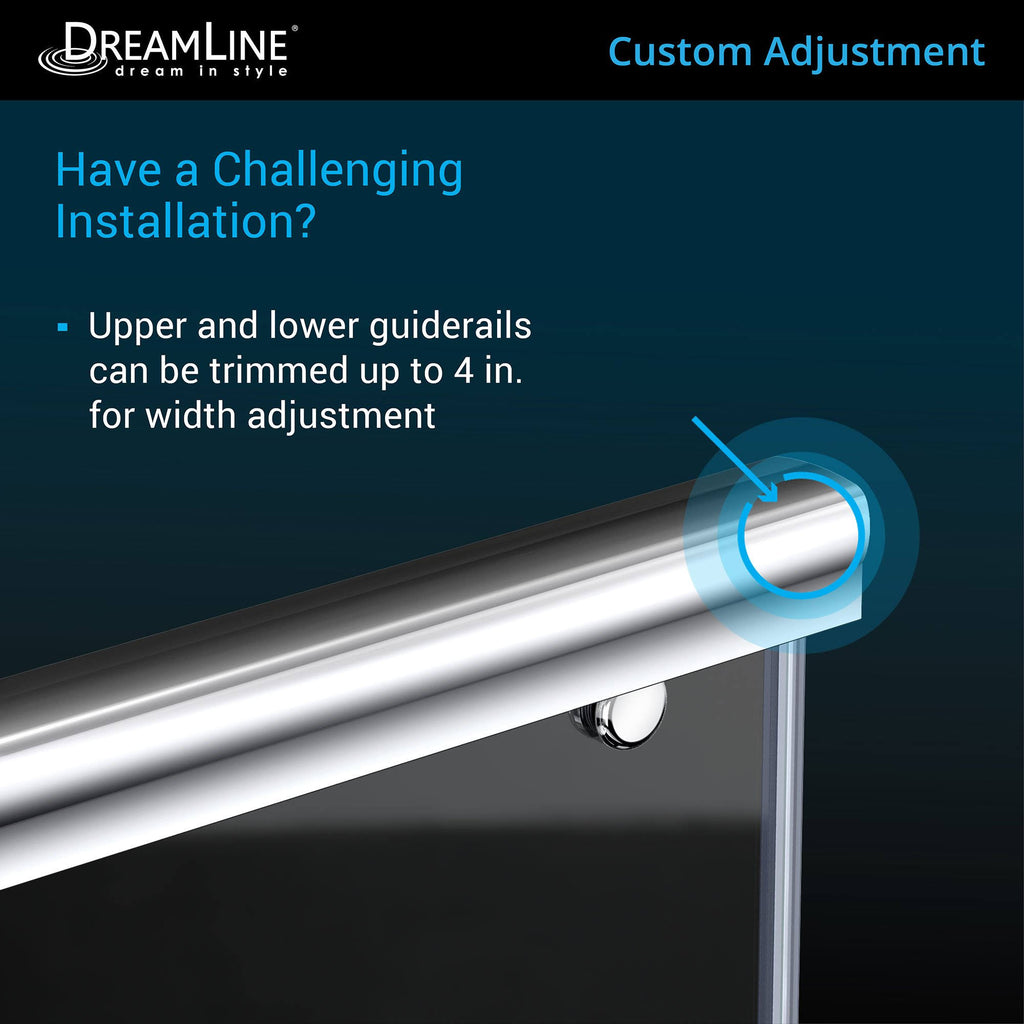 Frameless Bypass Sliding Shower Door Brushed Nickel X64298