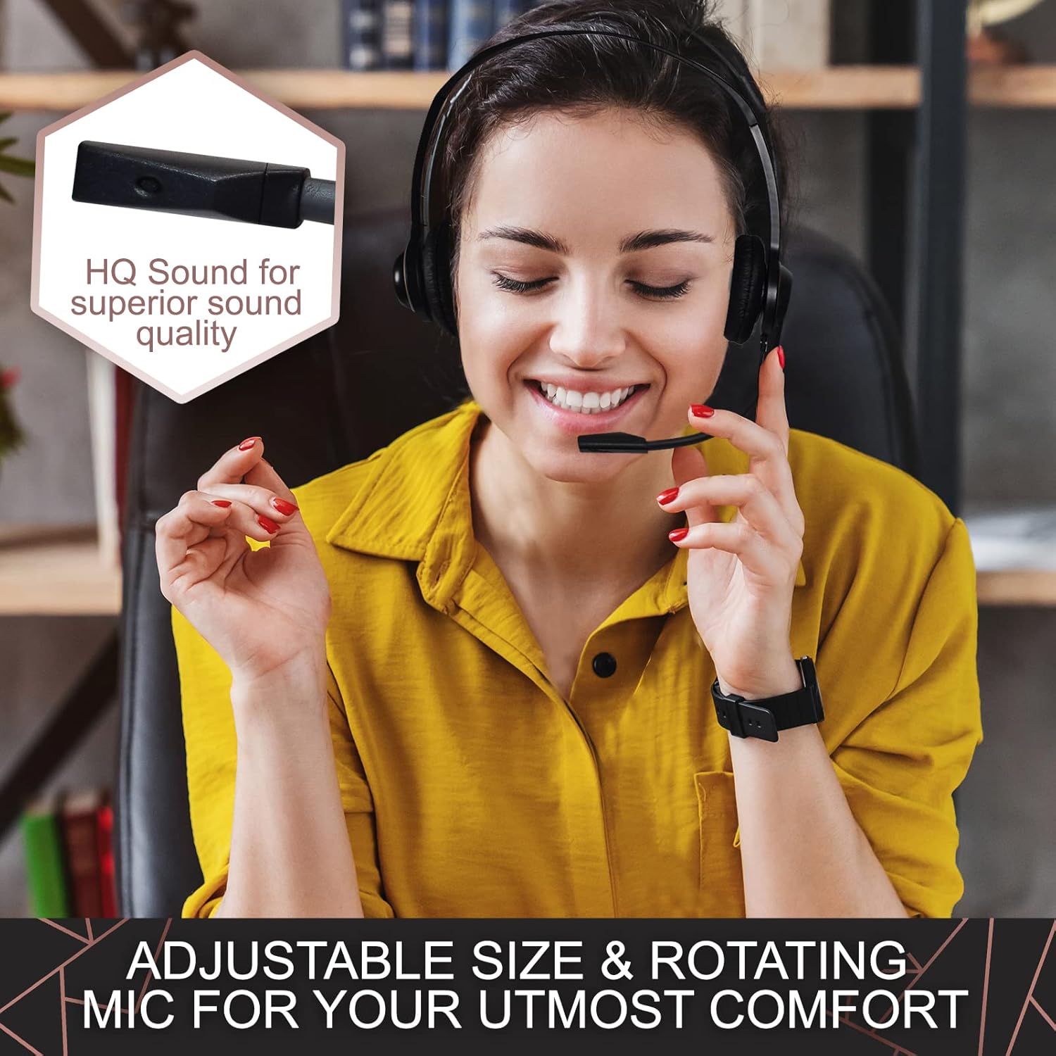 10 Pack Noise Canceling Over-Ear Computer Headset With Microphone G10204