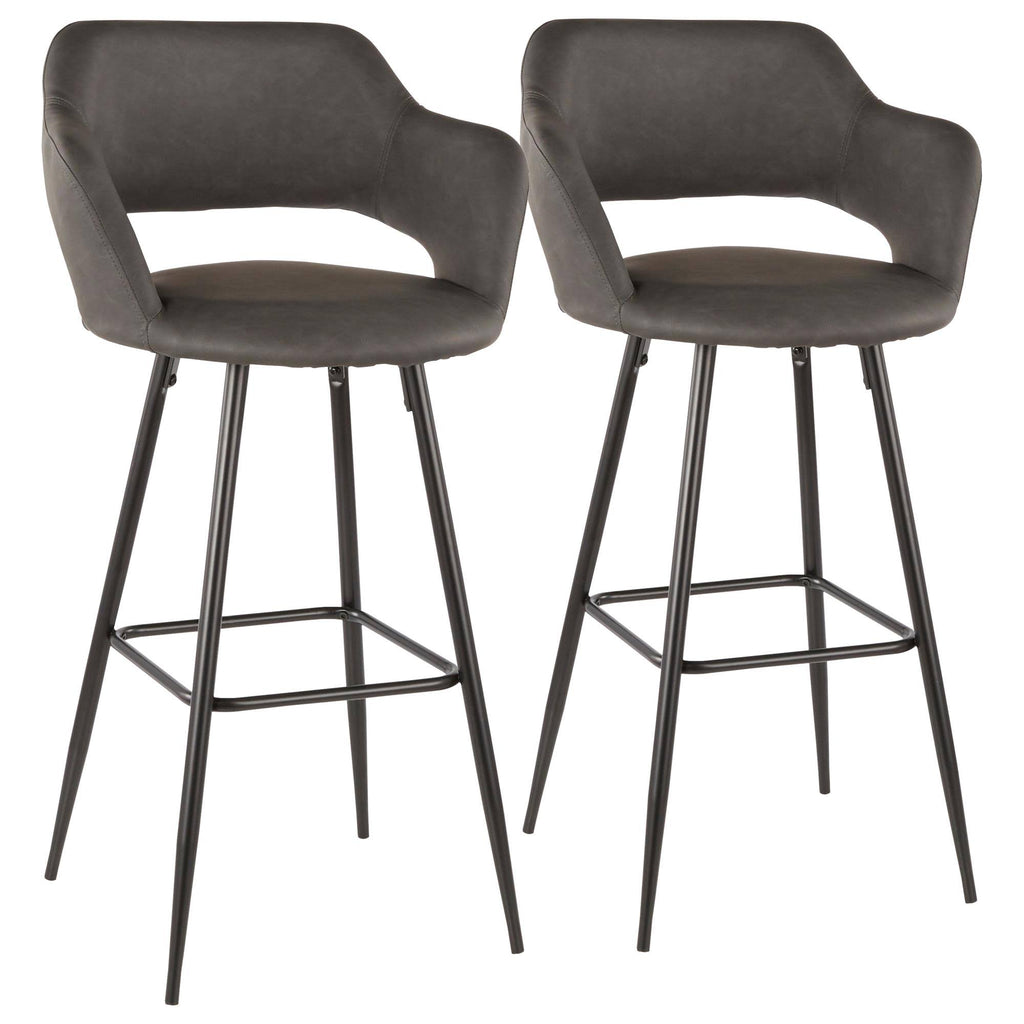 Grey/Black Barstool (Set of 2) Z25872