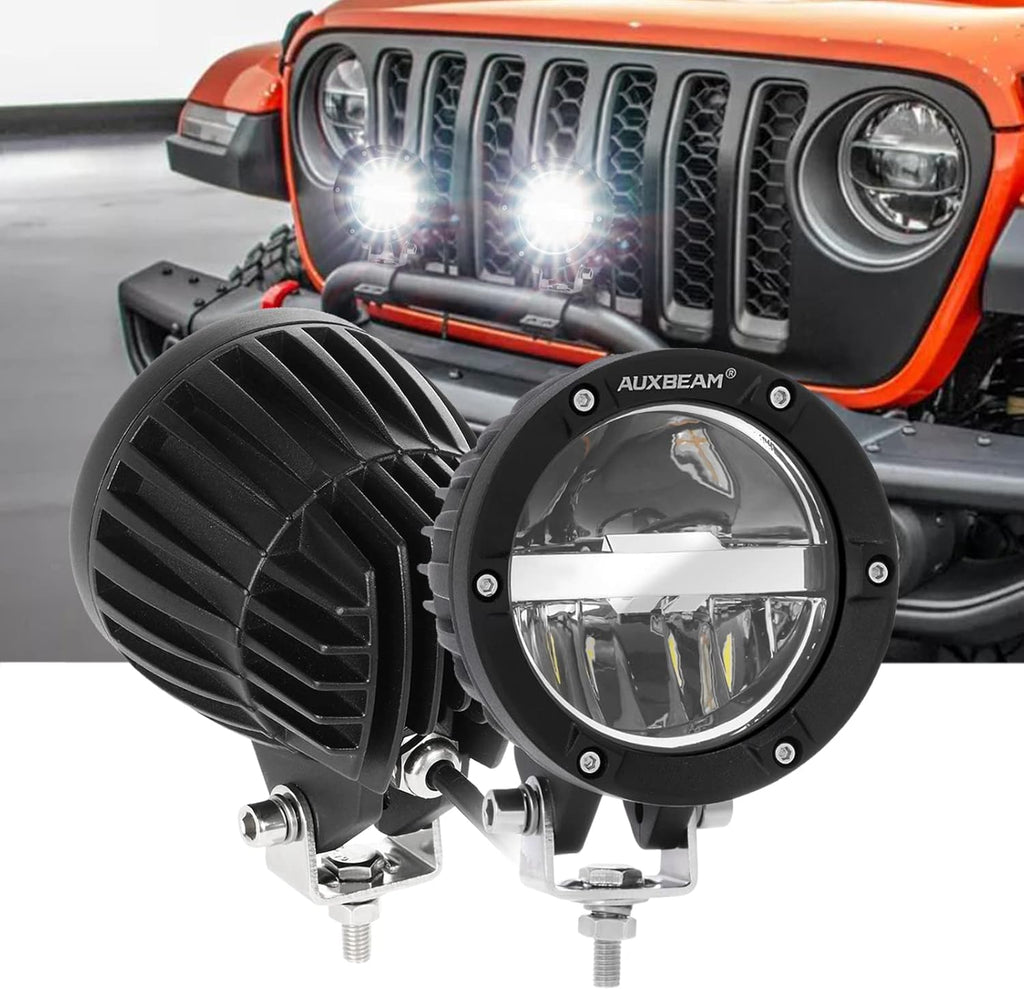 4 Inch Round LED Light Pods with Hi/Lo/Combo Beam 72W 7200LM W665