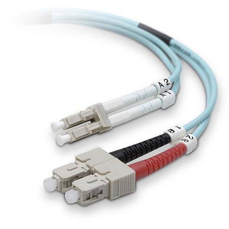 Aqua Fiber Optic Patch Cable 164 ft K7418