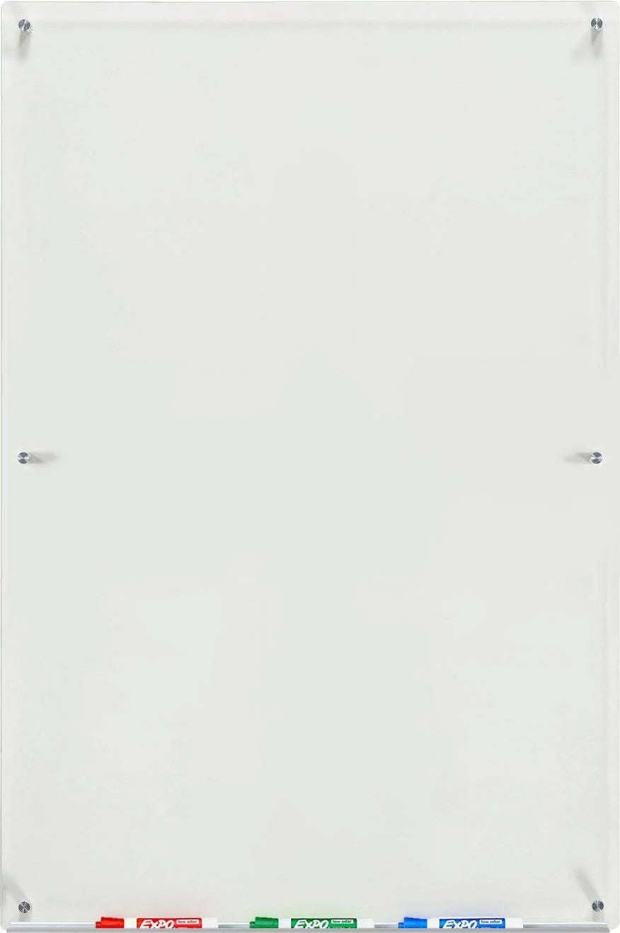 White Wall Mounted Glass Board Z6452
