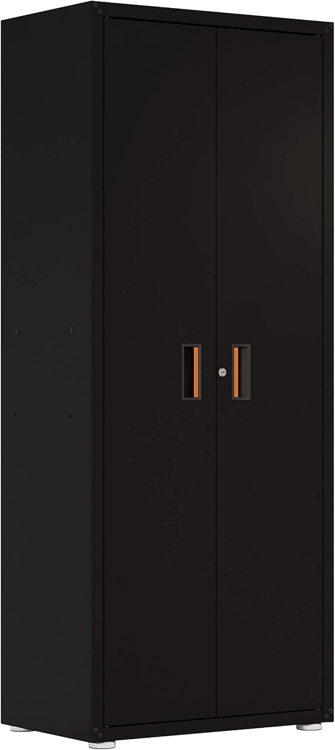 Black Steel Tall Cabinet S467577