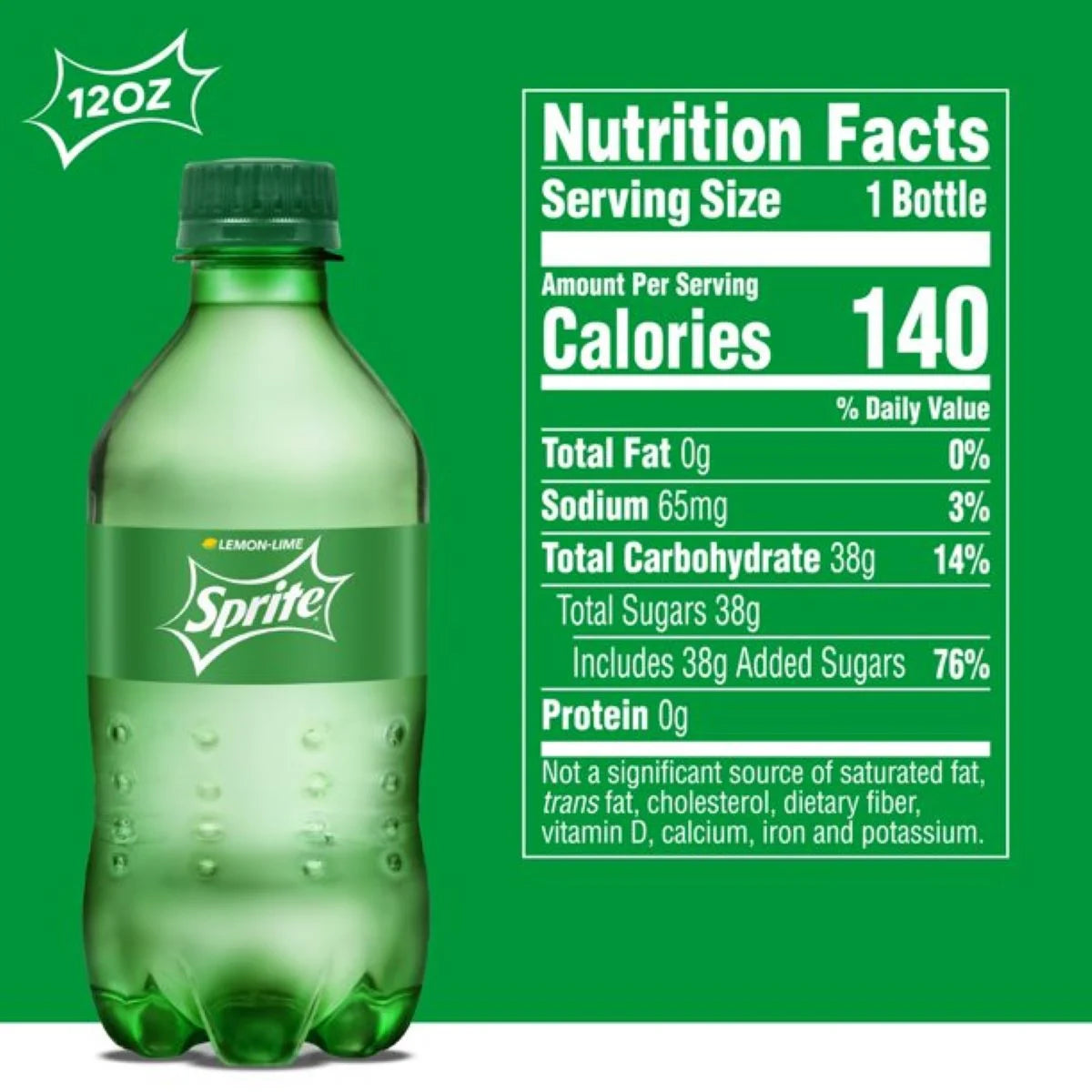 Caffeine-Free Lemon Lime Soda Pop, 12 Fl Oz, 8 Pack Bottles, Quantity of 3 W873