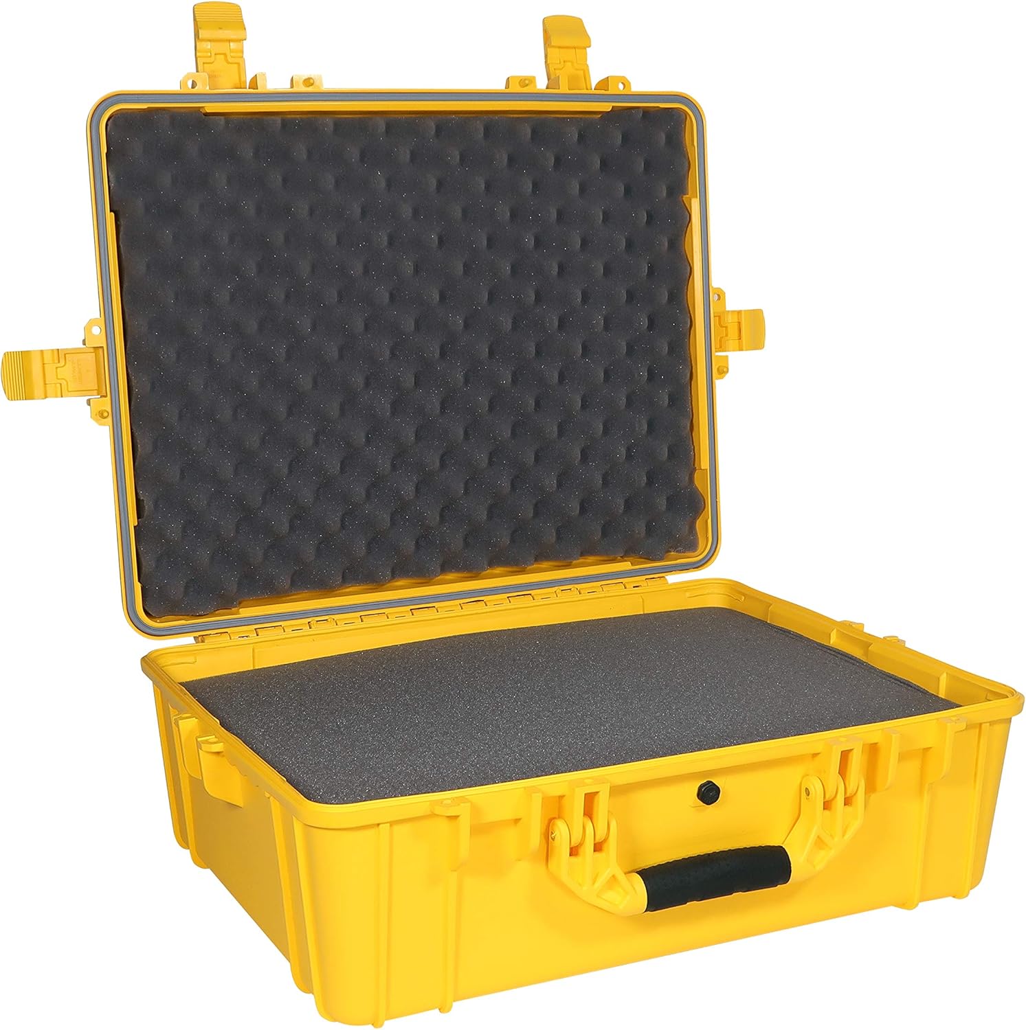Black Waterproof Hardshell Cargo Trunk Storage Case with Foam, Pack of 2 Z13975