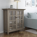 Solid Wood Rustic Storage Cabinet Q182