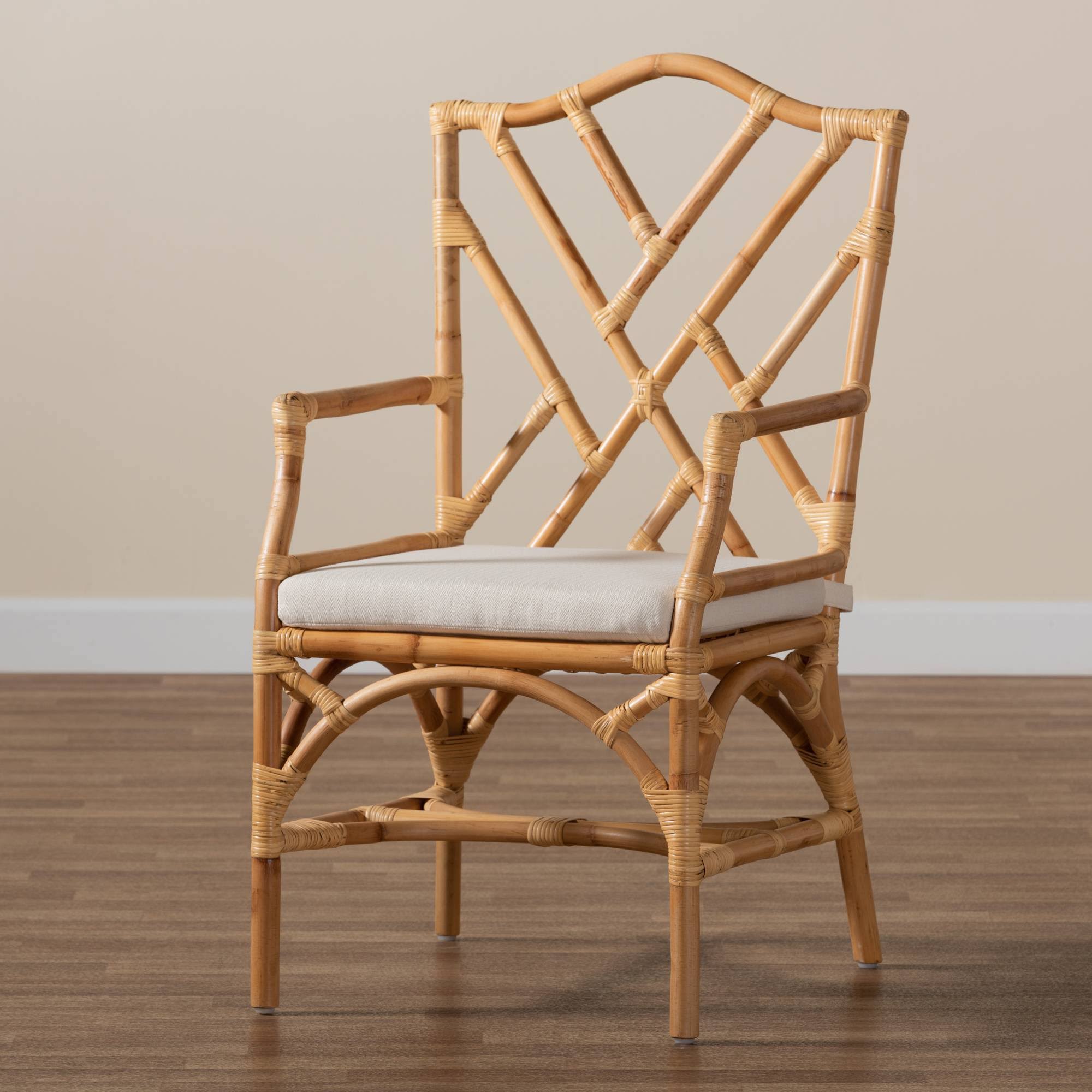 Finished Rattan Armchair T86402