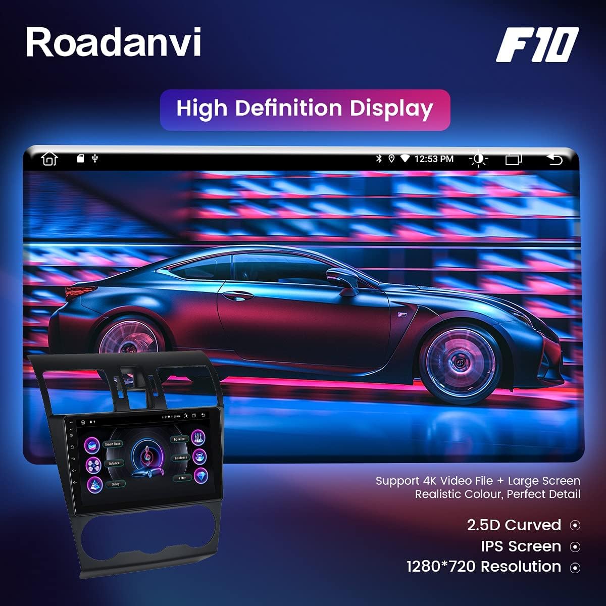 Car Stereo Bluetooth Radio with Carplay Android Auto Touch Screen S102
