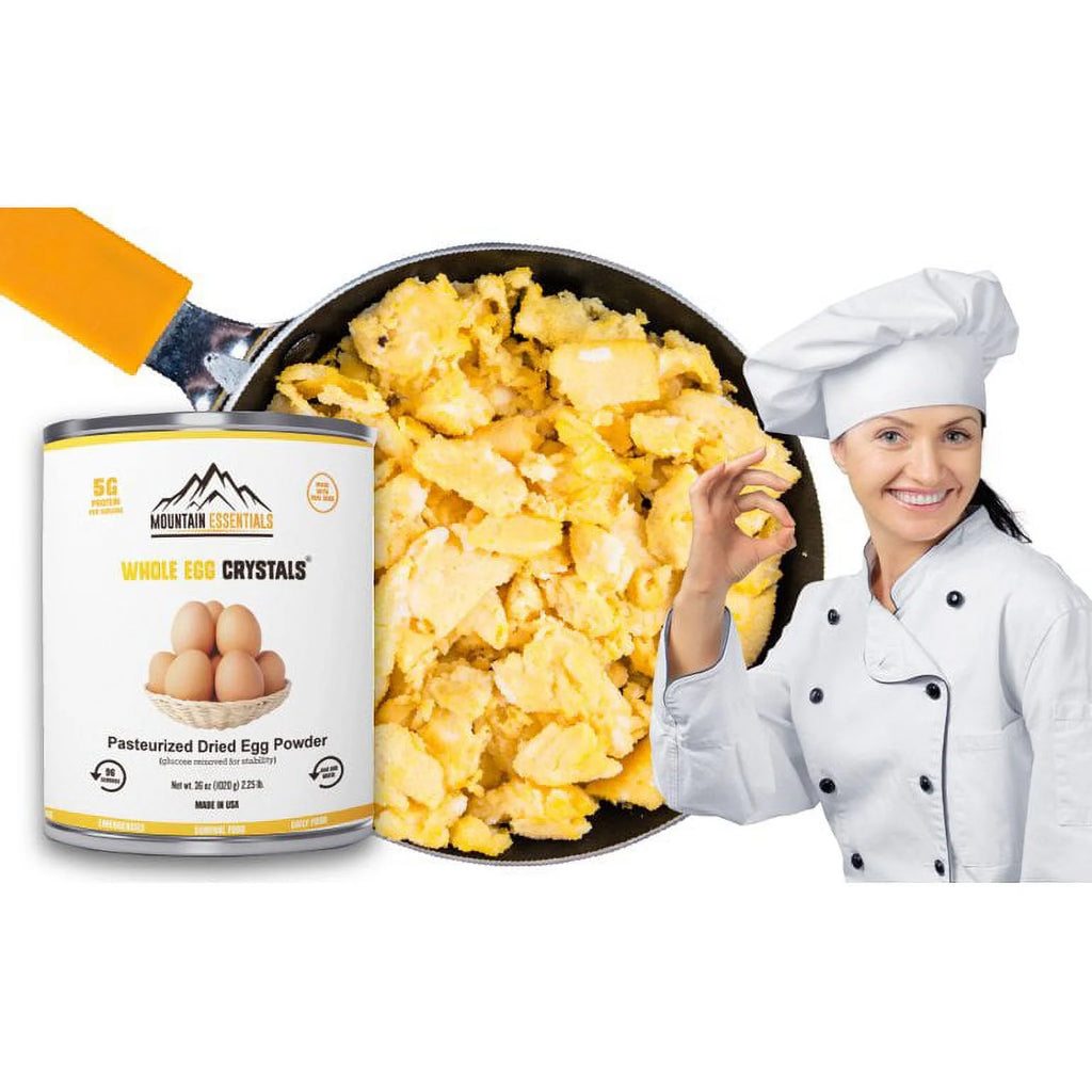 Dehydrated Whole Powdered Egg Crystals, 2.25 Lb V81344