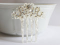 Mother of Pearl Rhinestone Bridal Hair Comb M948096
