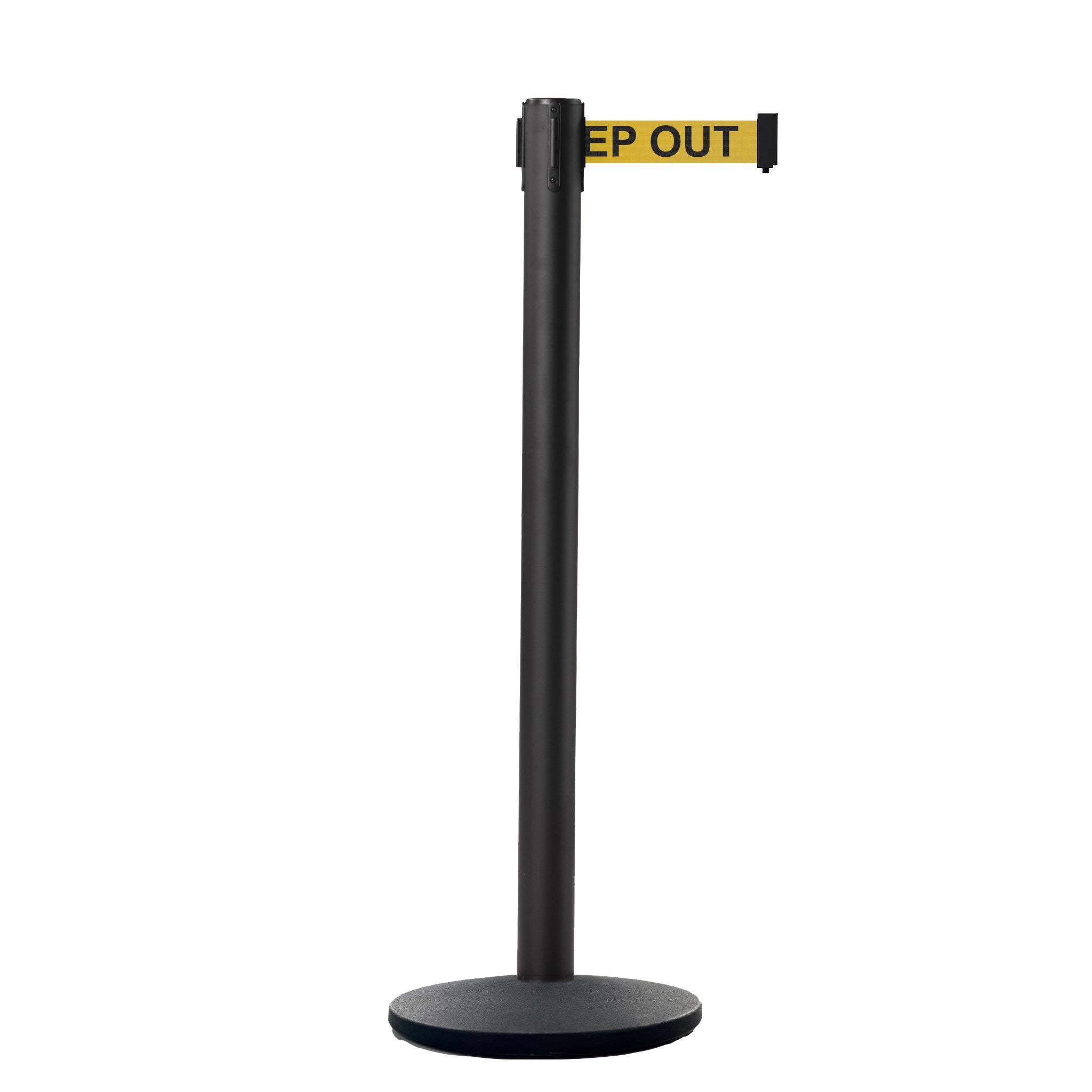Retractable Belt Barrier Post with Cast Iron Base N198993