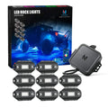 8 Pods RGBW LED Rock Lights with Bluetooth Controller W443