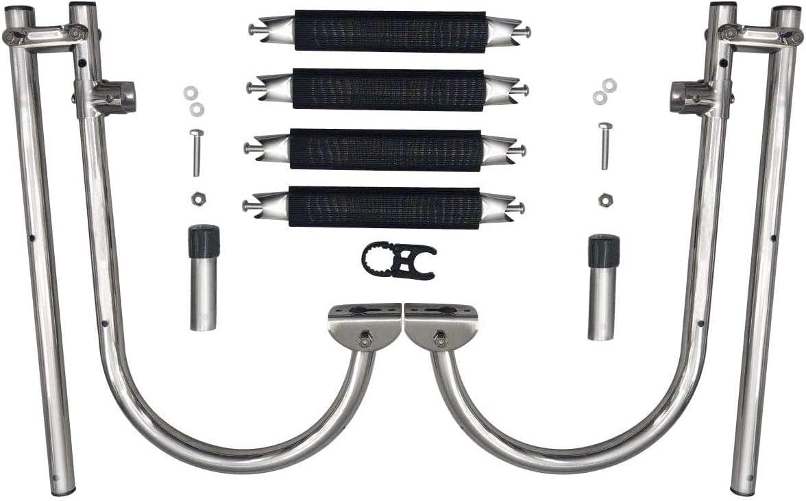 4-Step Stainless Steel Folding Boat Ladder Pack of 2 F995