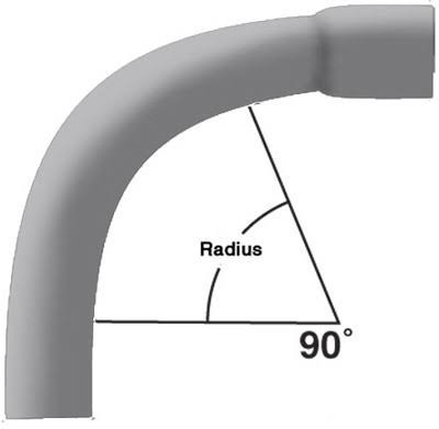 2-1/2 inch Rigid PVC 90 Degree Elbow D61983