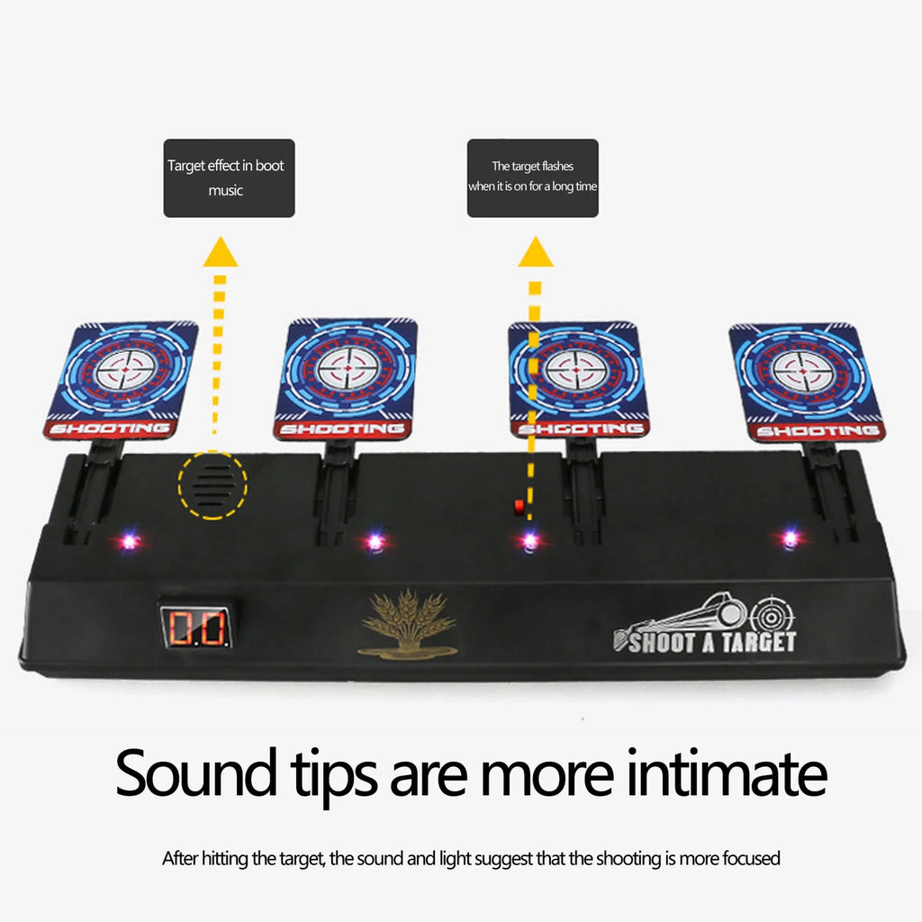 4 Targets LED Light Electronic Scoring Shooting Targets P10075