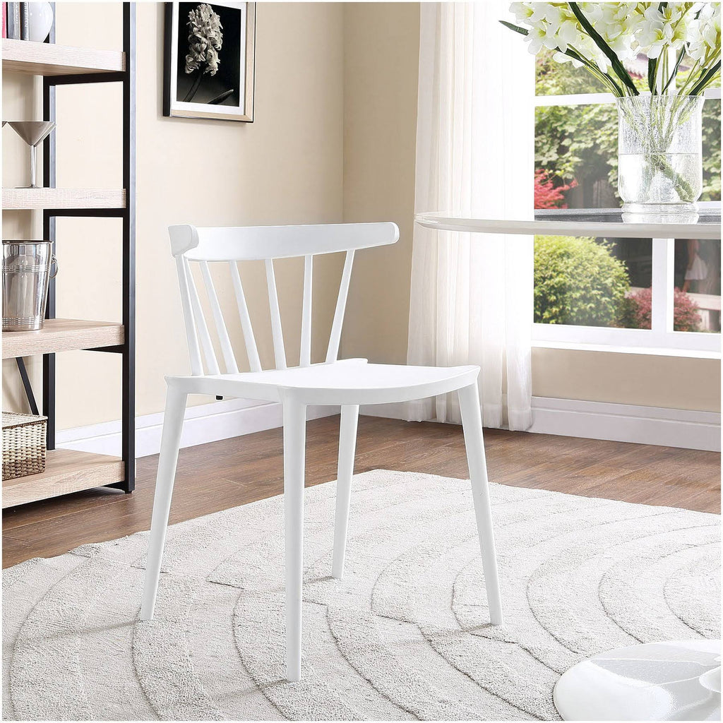 White Spindle Dining Side Chair K601243