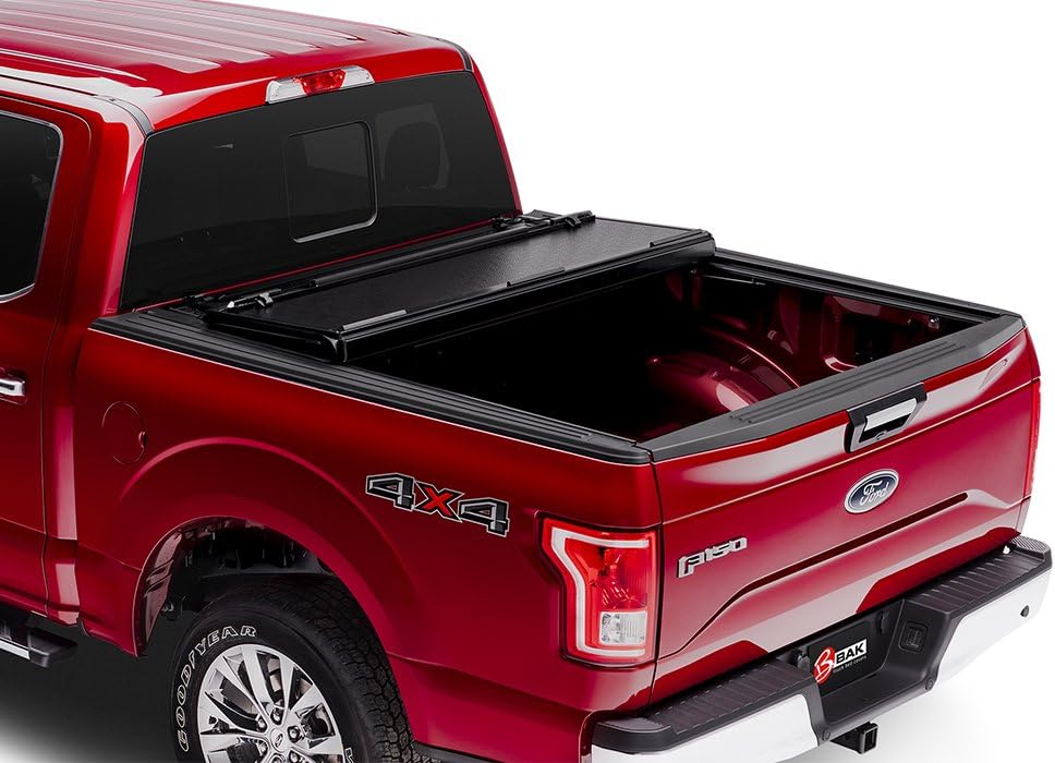 Black Hard Folding Truck Bed Tonneau Cover S705
