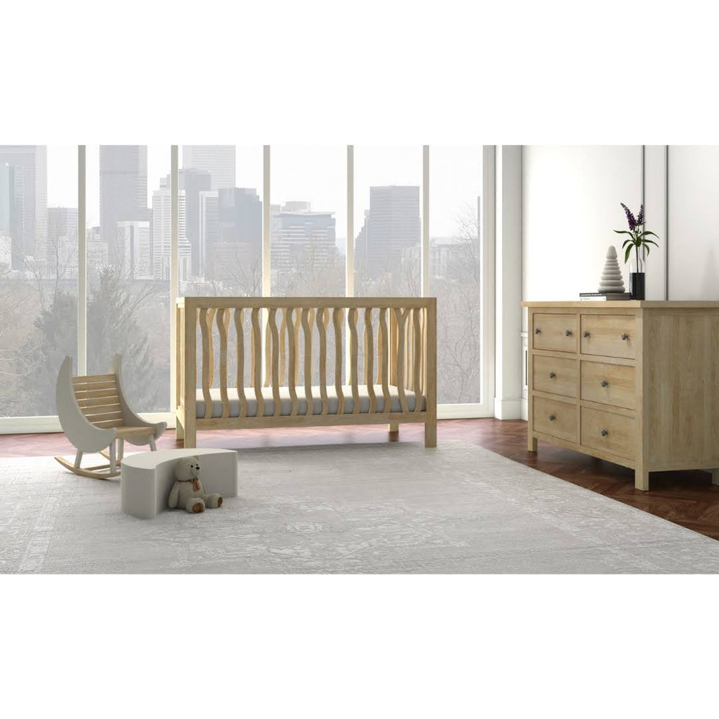 Convertible Crib (Acacia/Snow) Z243