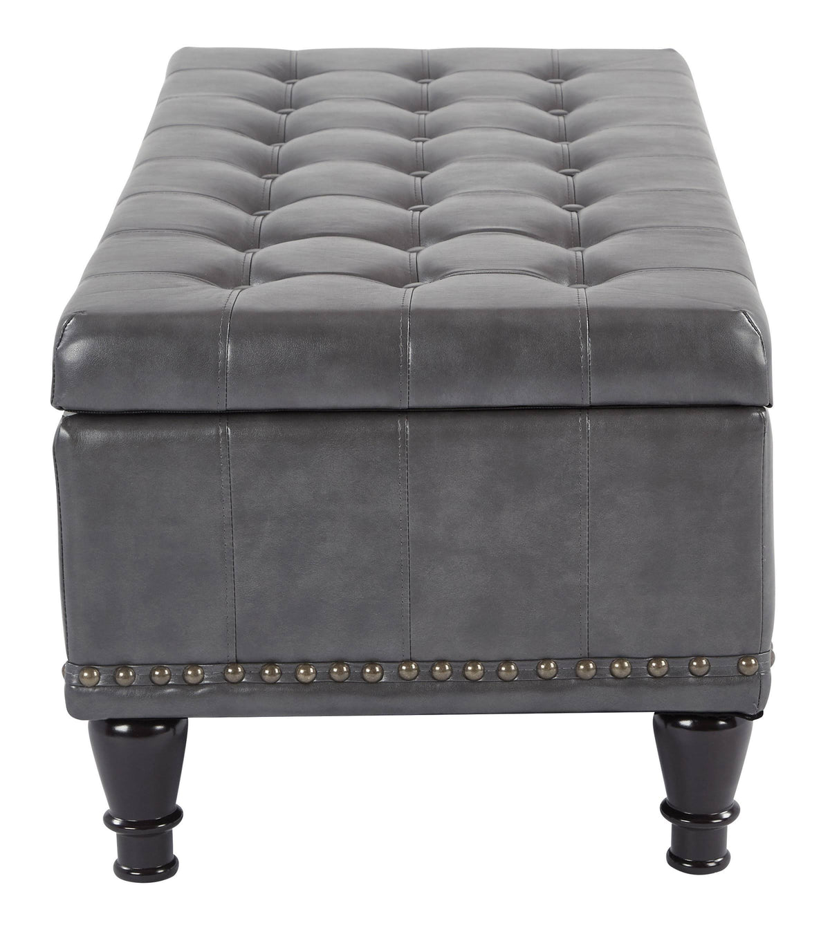 Grey Storage Ottoman T5337