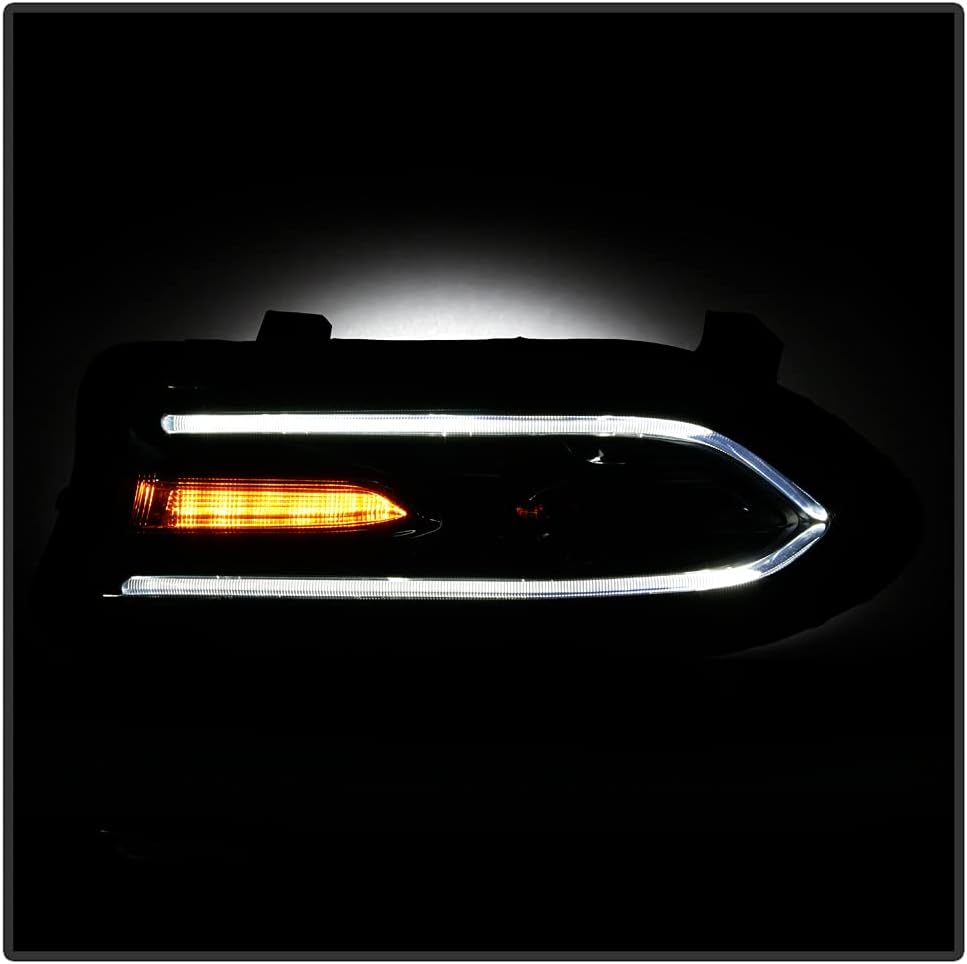 LED DRL Projector Headlights Headlamps Assembly Pair C889515