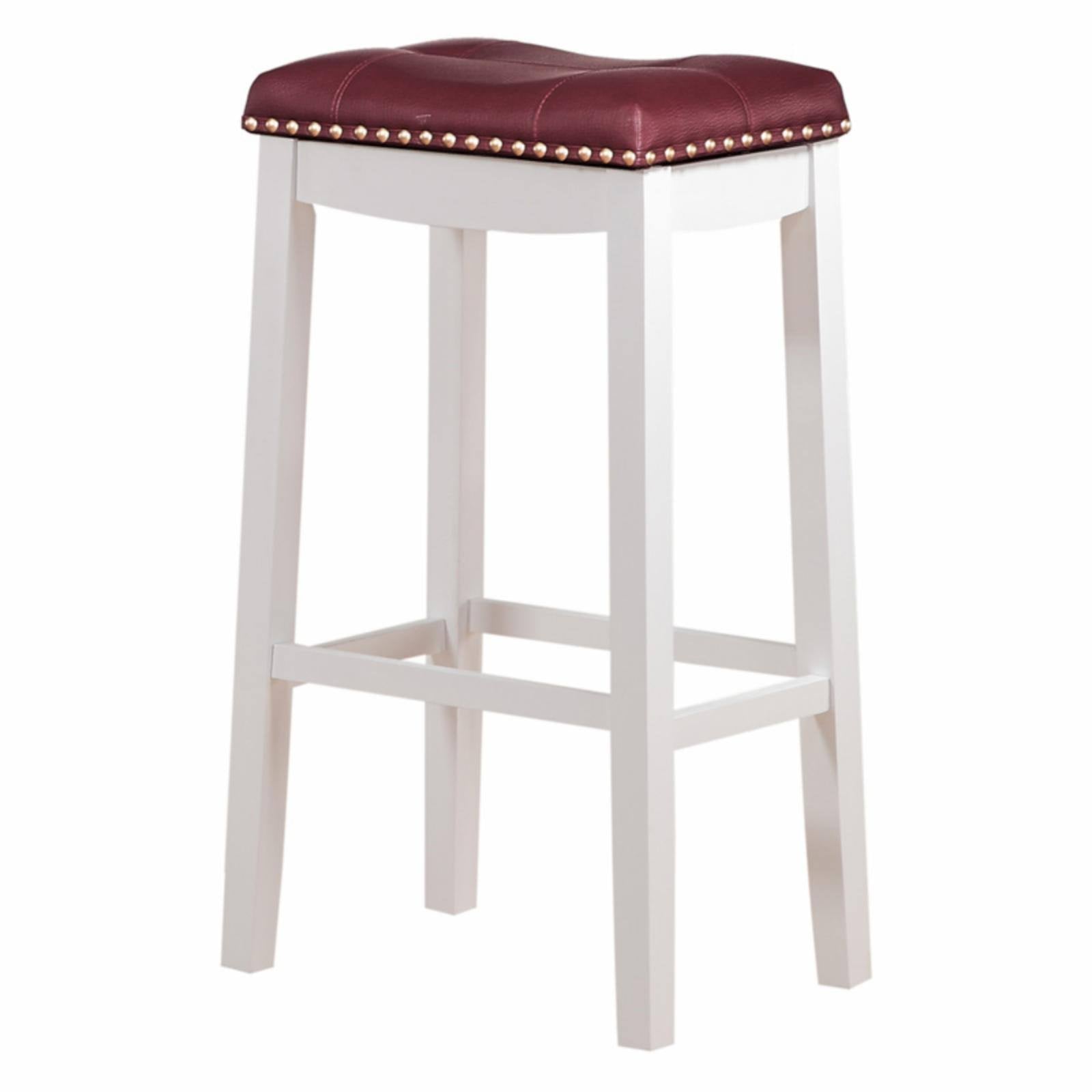 Faux Leather Bar Stool Set of 2 R370901