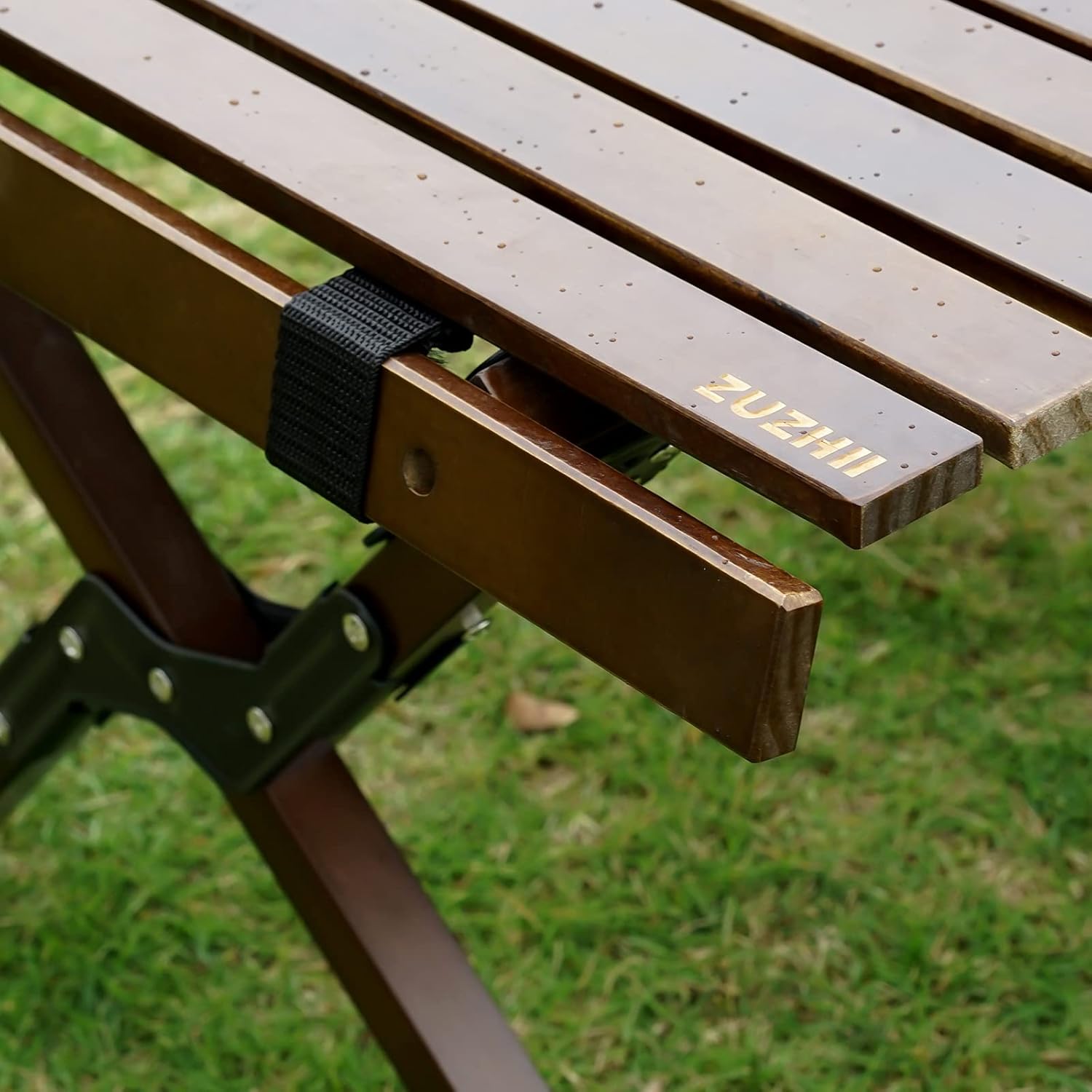 Portable Folding Wooden Camping Table with Carry Bag Z9145