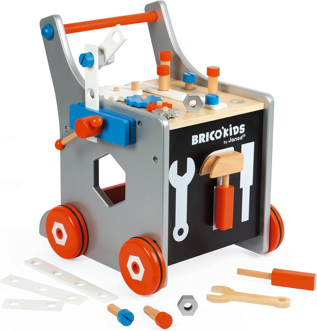 Magnetic Wood Tool Cart with 26 Accessories U2199
