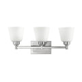 3 Light Brushed Nickel Bath G399