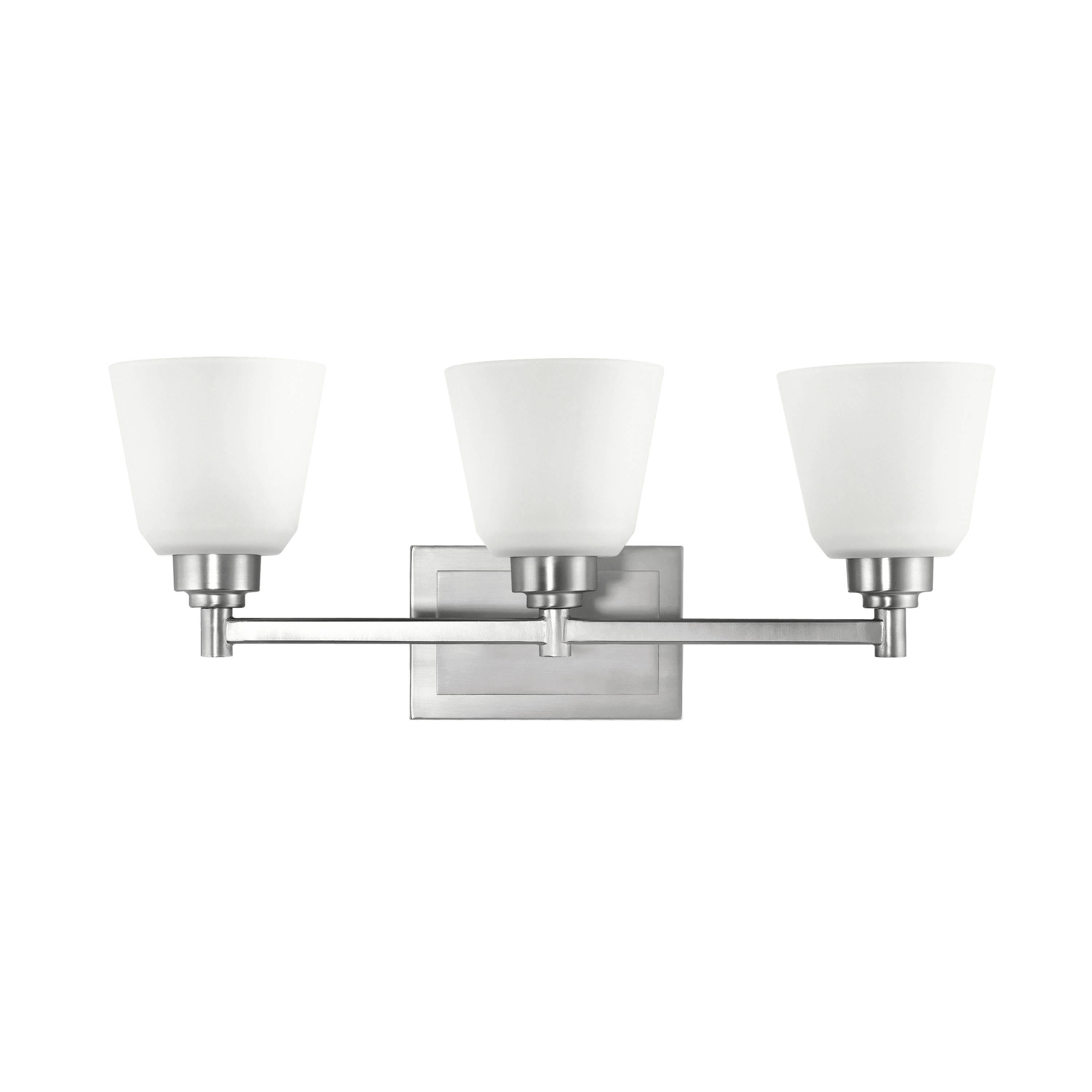 3 Light Brushed Nickel Bath G399