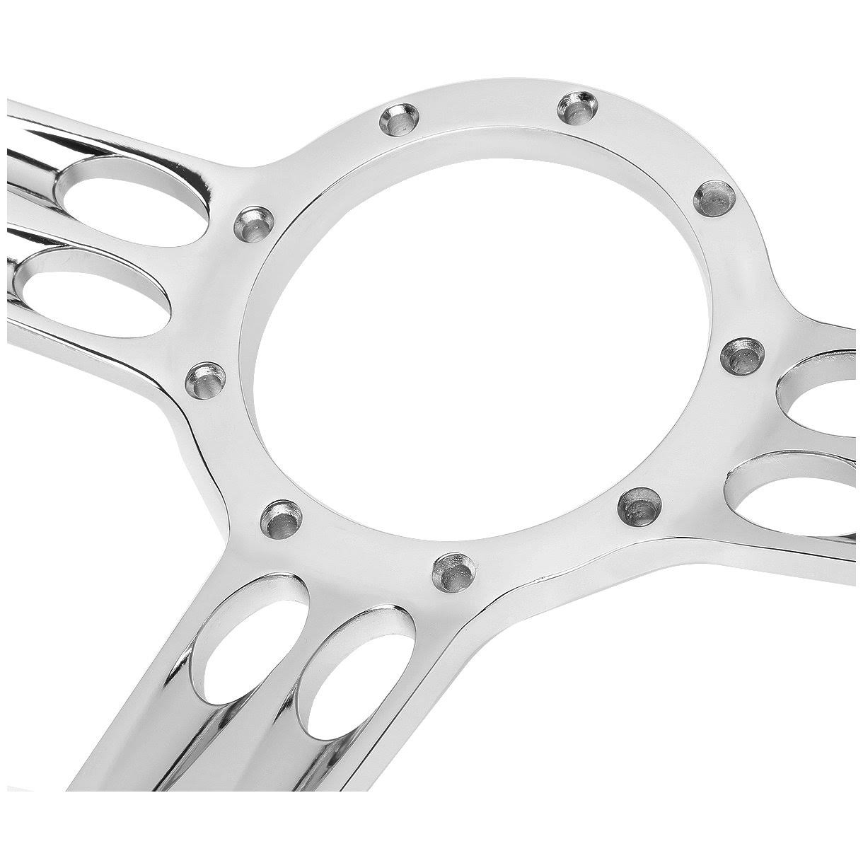 Billet Aluminum Wood Grain 9-Bolt Steering Wheel U147