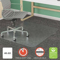 Clear Rectangle Chair Mat for Med Pile Carpet V7956