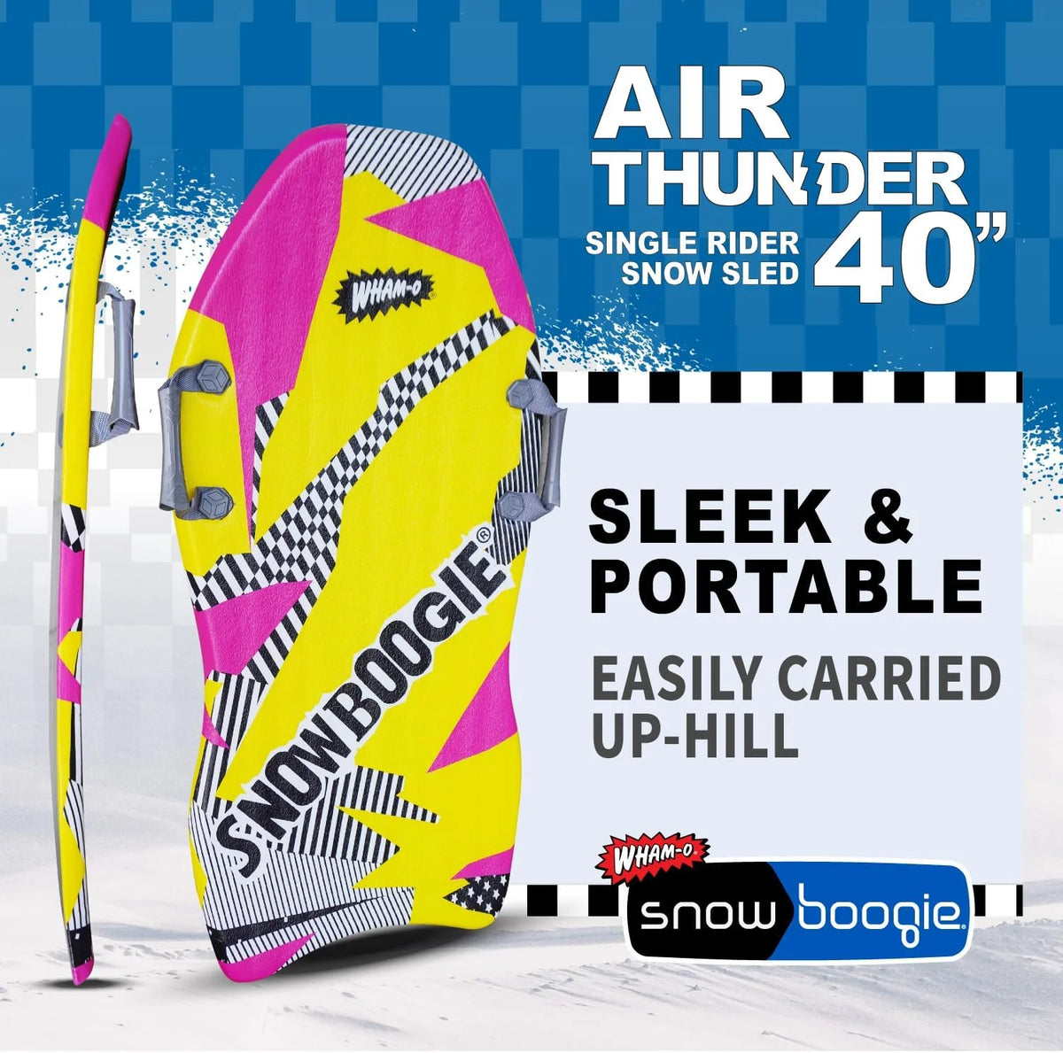 40" Single Rider Snow Sled with Side Handles B9426