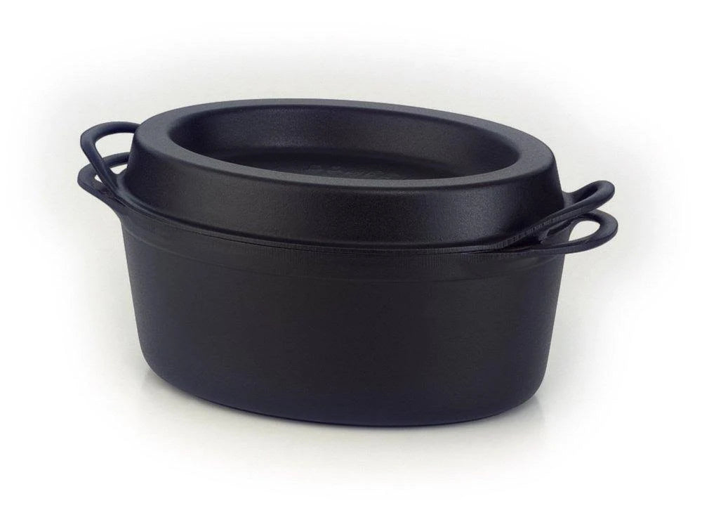 Satin Black Cast Iron Doufeu Casserole, 32 cm M756380