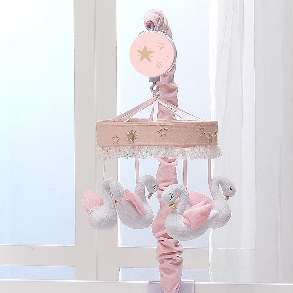 Pink/White Musical Baby Crib Mobile O29860