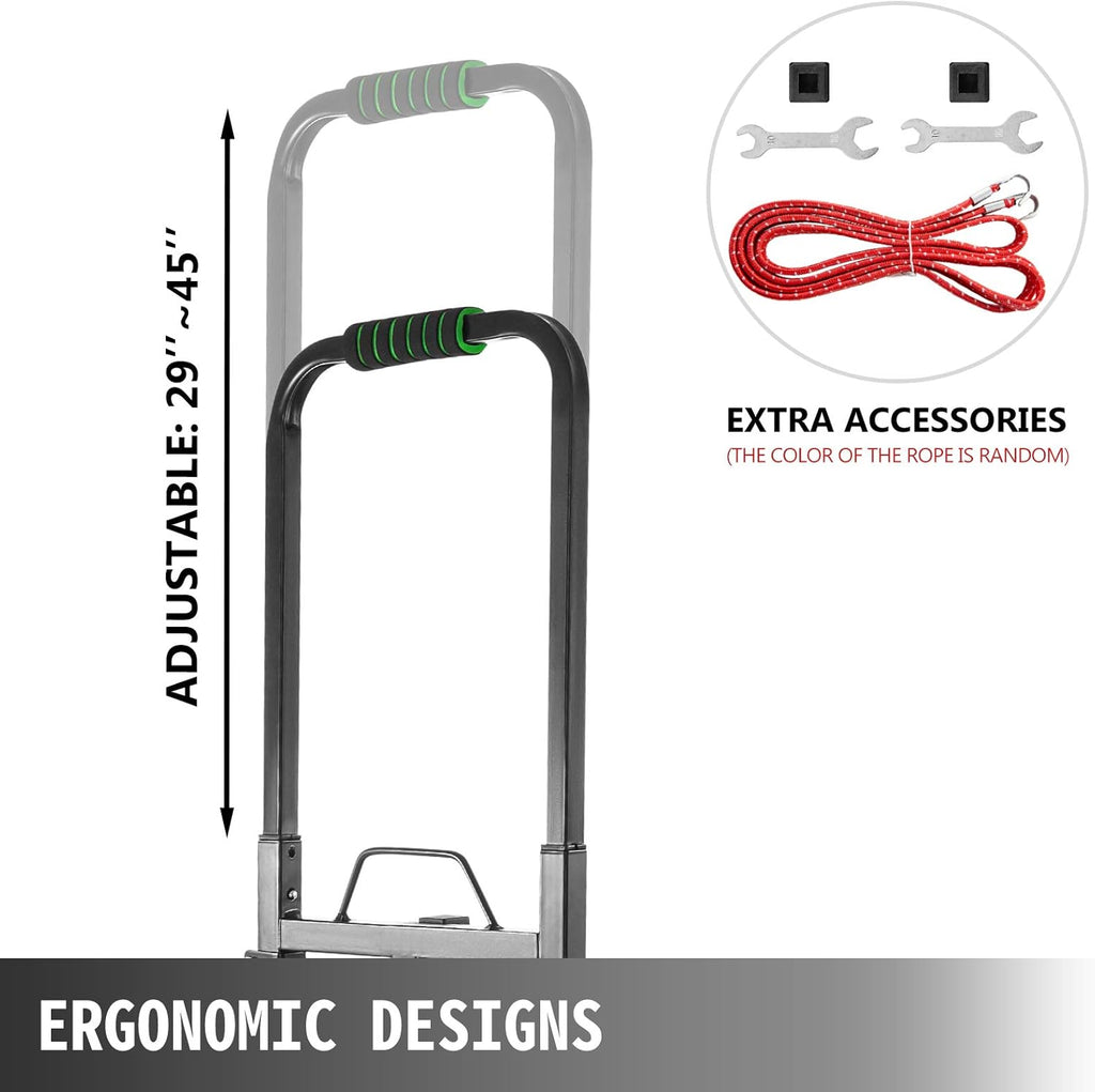 Portable Folding Stair Climber Hand Truck with 6 Wheels W518148